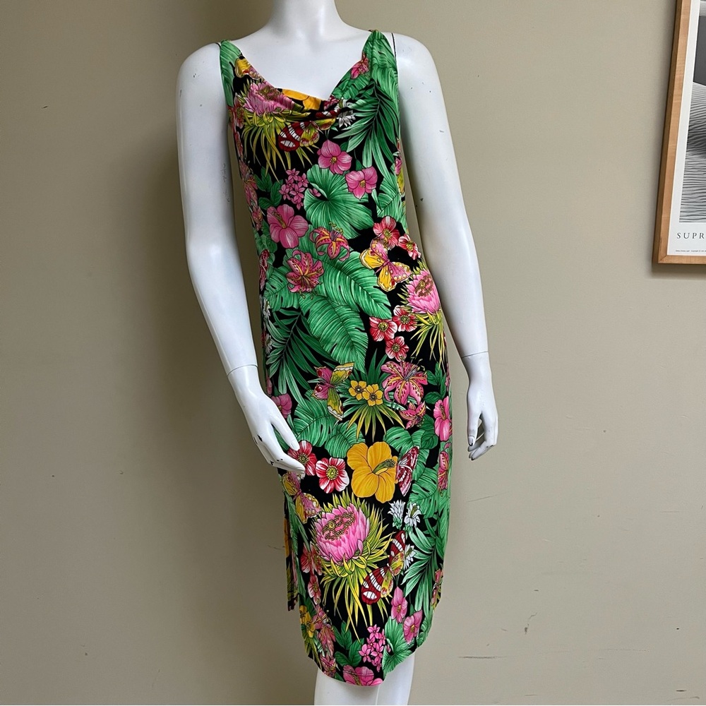 Vintage 90s Floral Slip Dress - Picture 4 of 15
